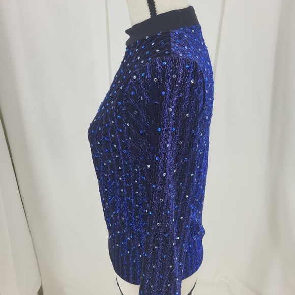 Custom Designed Crystal Embellished Pullover sz sm/md - Picture 3 of 4
